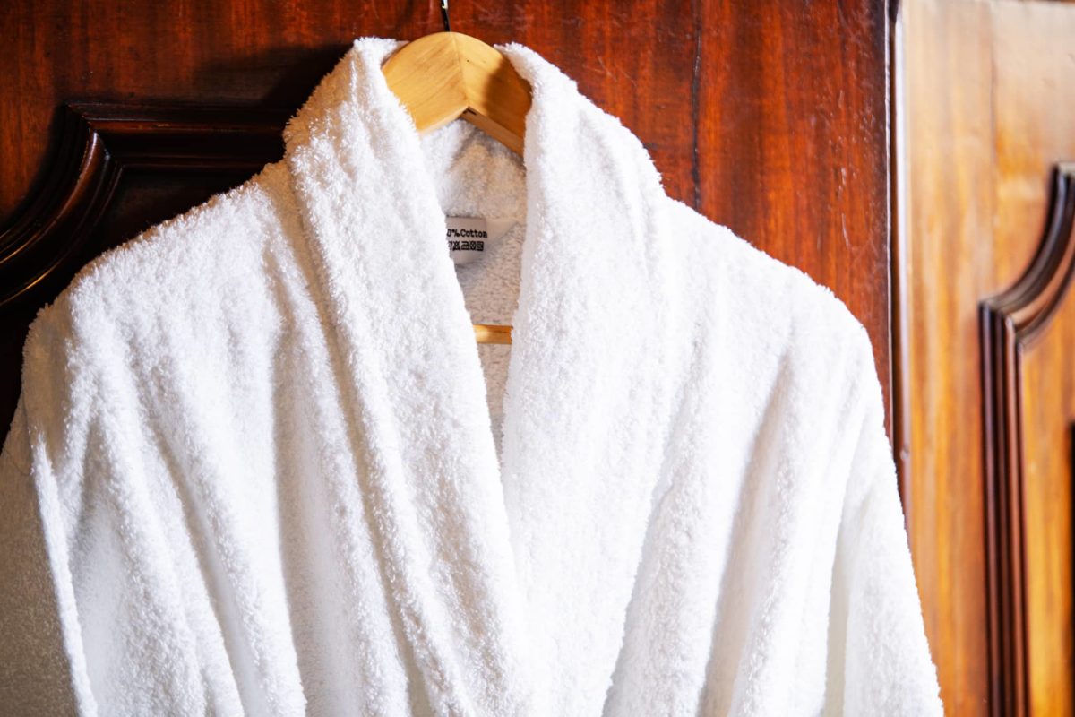 White Terry Cotton Bath Robe